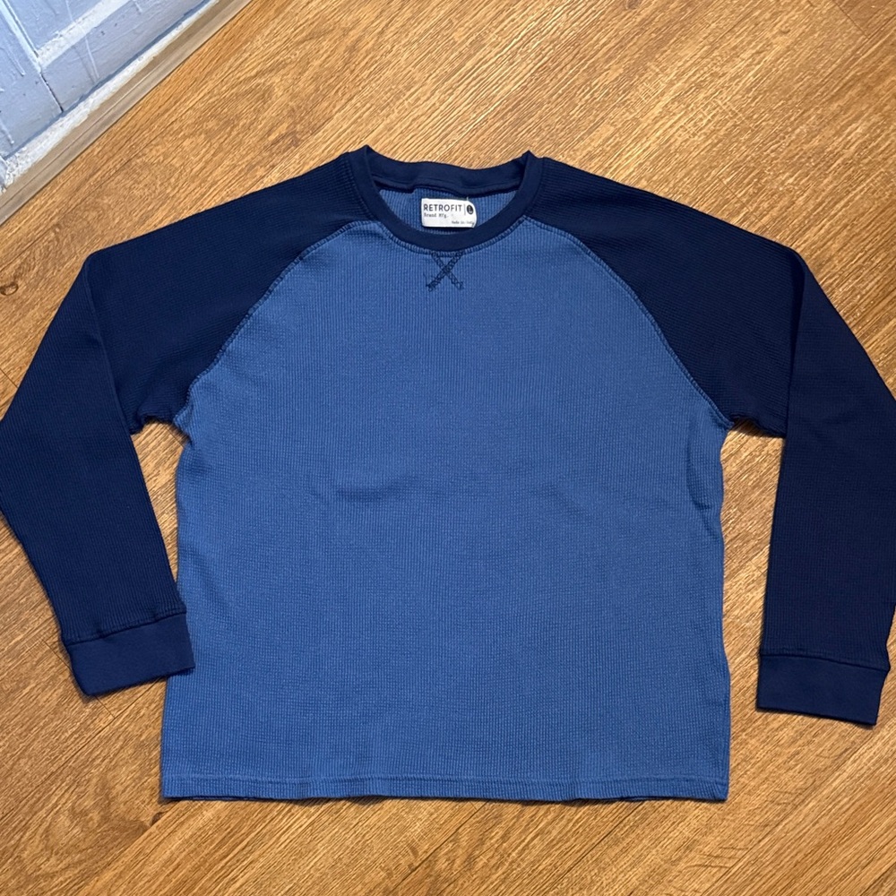 Retrofit Navy and Blue Long Sleeve Shirt